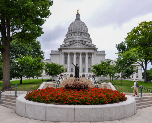 Madison,State,Capitol,,Wisconsin,,Usa.