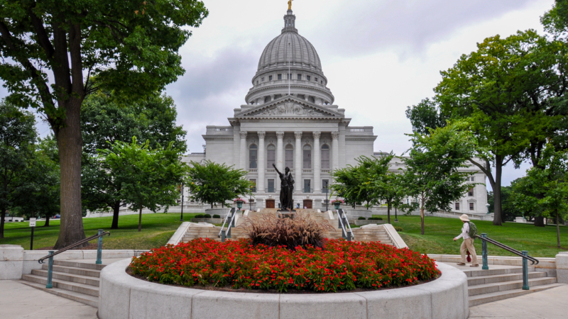 Madison,State,Capitol,,Wisconsin,,Usa.