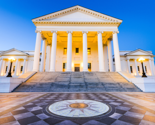 Virginia,State,Capitol,In,Richmond,,Virginia,,Usa.
