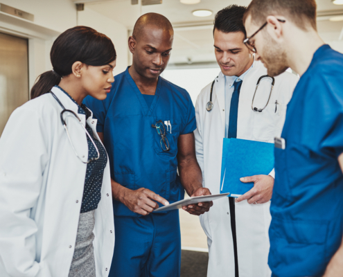 Medical,Team,Having,A,Emergency,Meeting,At,Hospital