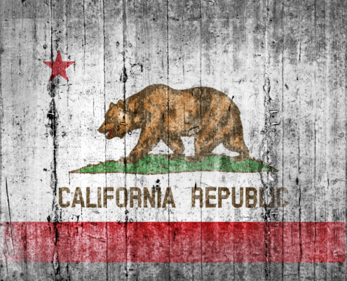 California,Concrete,Flag