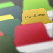 Accreditation,Word,On,Index,Card