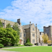 Ancient,Building,In,Duke,University,,North,Carolina,Usa