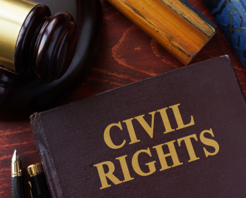 Civil,Rights,Title,On,A,Book,And,Gavel.