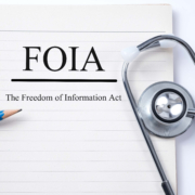 Stethoscope,On,Notebook,And,Pencil,With,Foia,(the,Freedom,Of