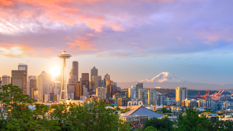 View,Of,Downtown,Seattle,Skyline,In,Seattle,Washington,,Usa