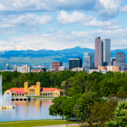 Denver,Colorado,Downtown,With,City,Park