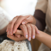Close-up,Photo,Of,A,Female,Caregiver,And,Senior,Woman,Holding