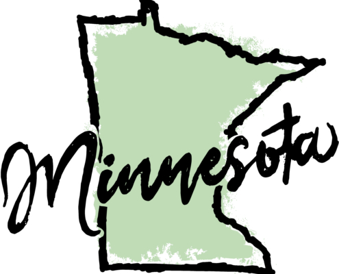 Hand,Drawn,Minnesota,State,Graphic