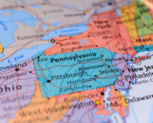 Pennsylvania,On,The,Map