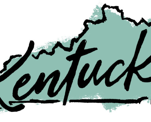 Hand,Drawn,Kentucky,State,Graphic