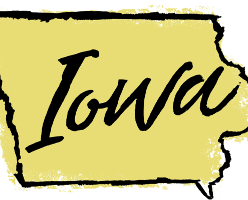 Hand,Drawn,Iowa,State,Design