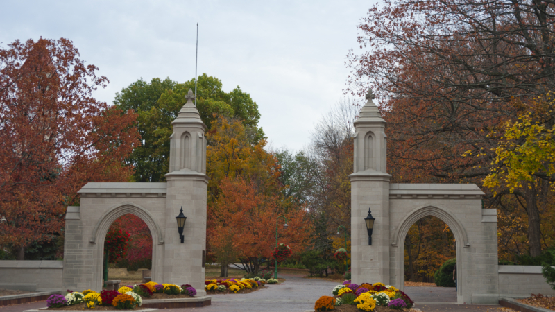 The,Entrance,To,The,Campus,At,Indiana,University,In,Bloomington,