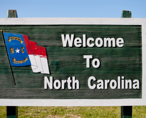 Welcome,Sign,To,North,Carolina