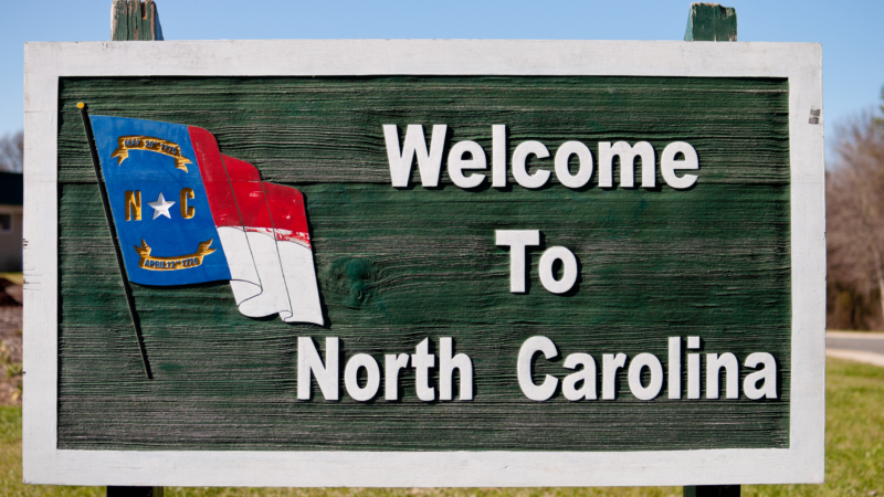 Welcome,Sign,To,North,Carolina